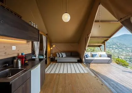 Glamping Piscina - Vista Mare - Free Parking - Ac Luxury tent *