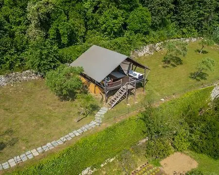 Glamping Piscina - Vista Mare - Free Parking - Ac Luxury tent Ruta Di Camogli