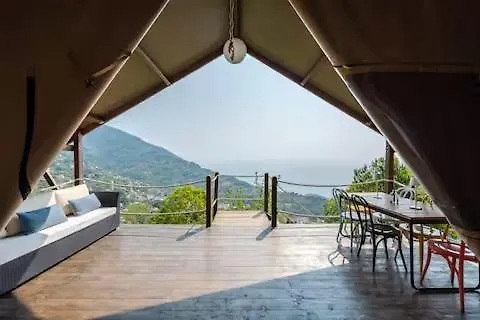 Luxuszelt Glamping Piscina - Vista Mare - Free Parking - Ac Ruta Di Camogli
